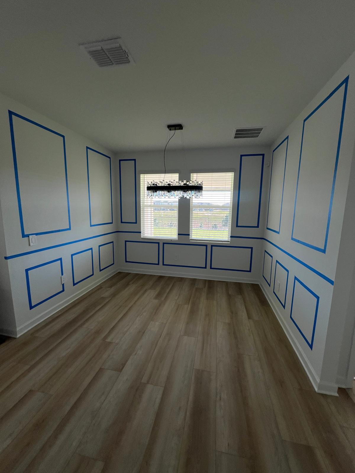 Geometric Wood Accent Wall