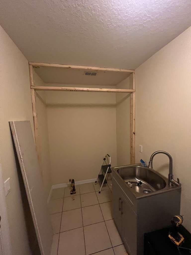 Pantry Construction Prep